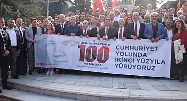 CHP Bursa’dan 100. yıl yürüyüşü